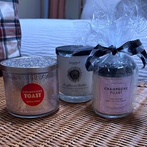 White Barn Champagne Toast Candle Trio